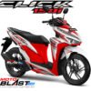 Decal Stiker Vario 125/150 Esp WHITE CLICK Version RED